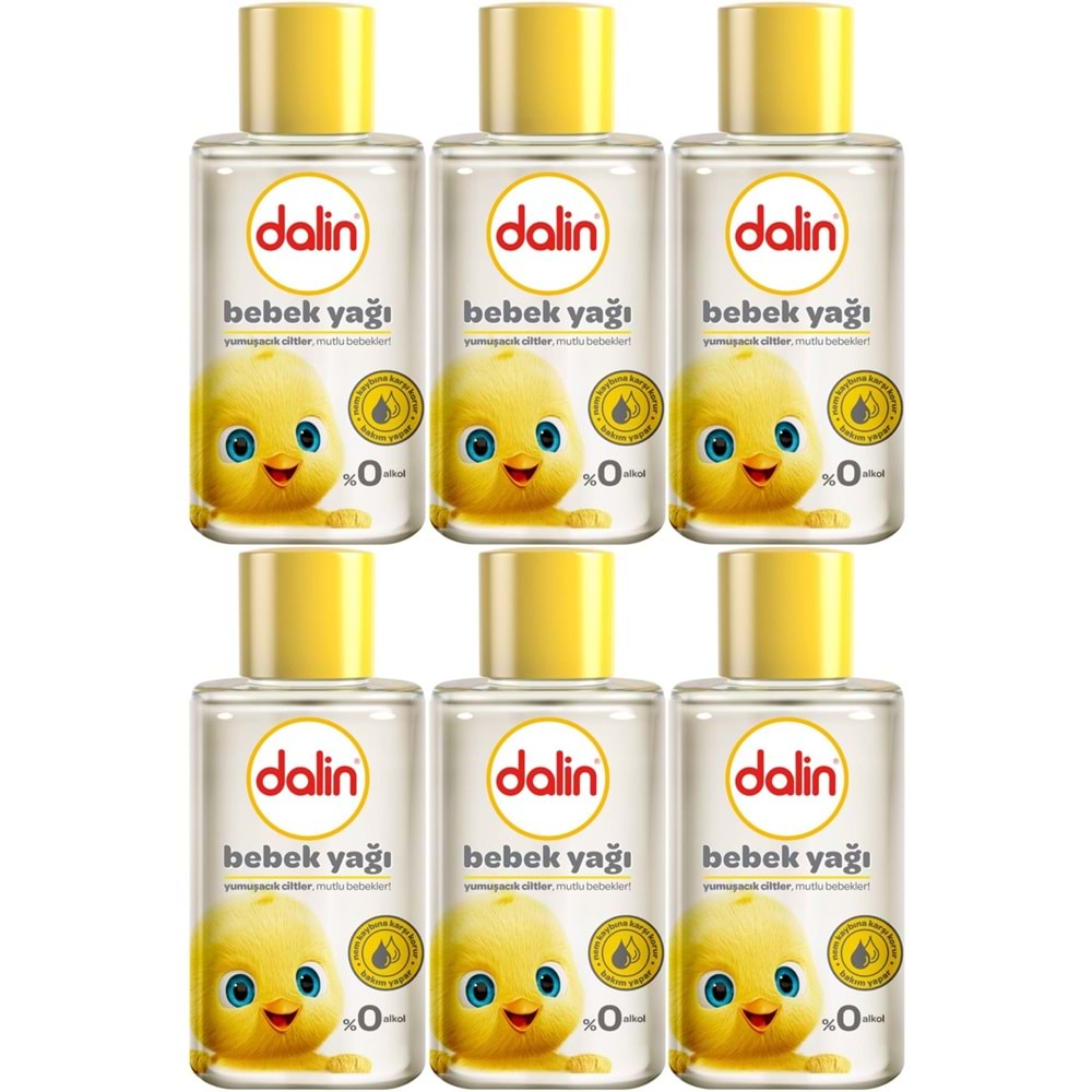 Dalin Bebek Yağı 50ML Klasik Mini (6 Lı Set)
