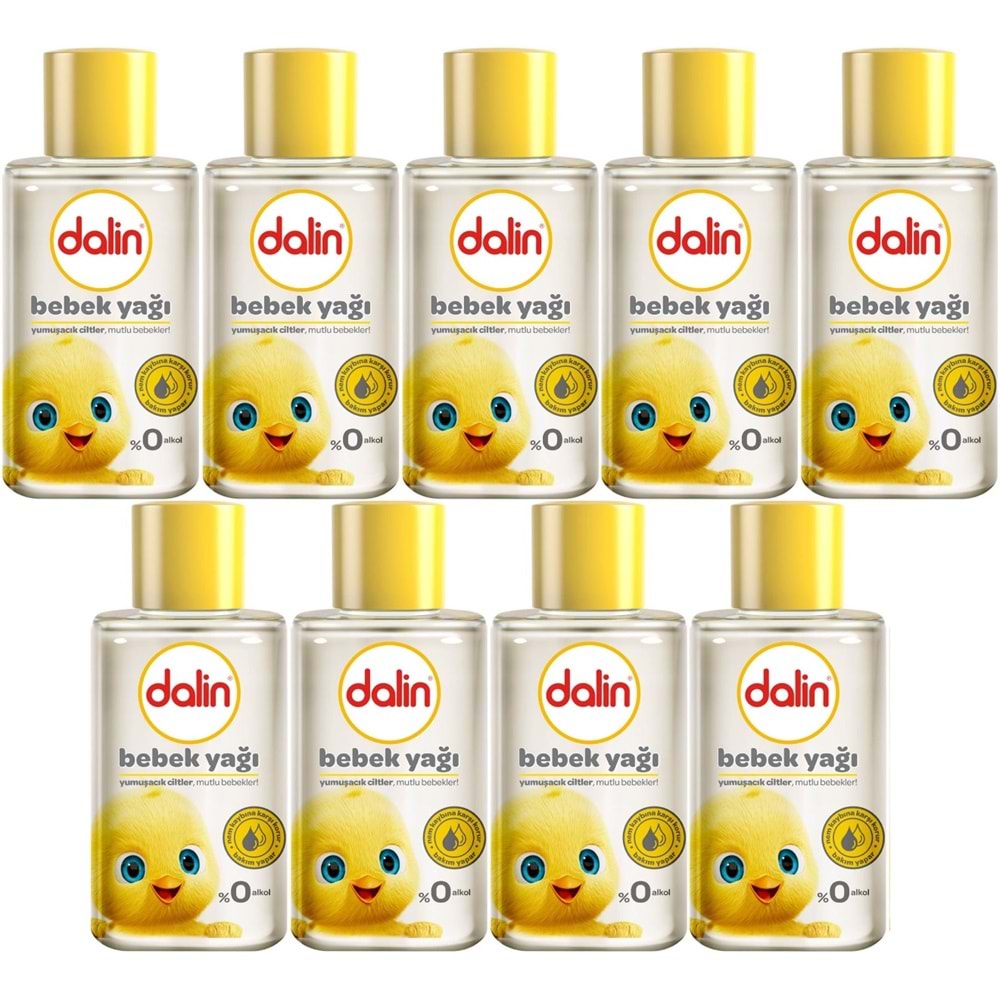 Dalin Bebek Yağı 50ML Klasik Mini (9 Lu Set)
