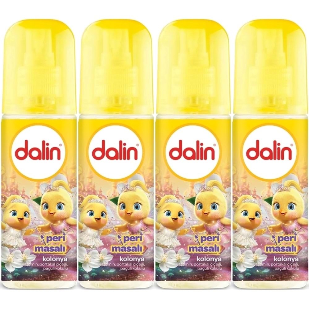 Dalin Bebek Kolonyası 150ML Peri Masalı (Yasemin-Portakal Çiceği-Paçuli Kokulu) (4 Lü Set)