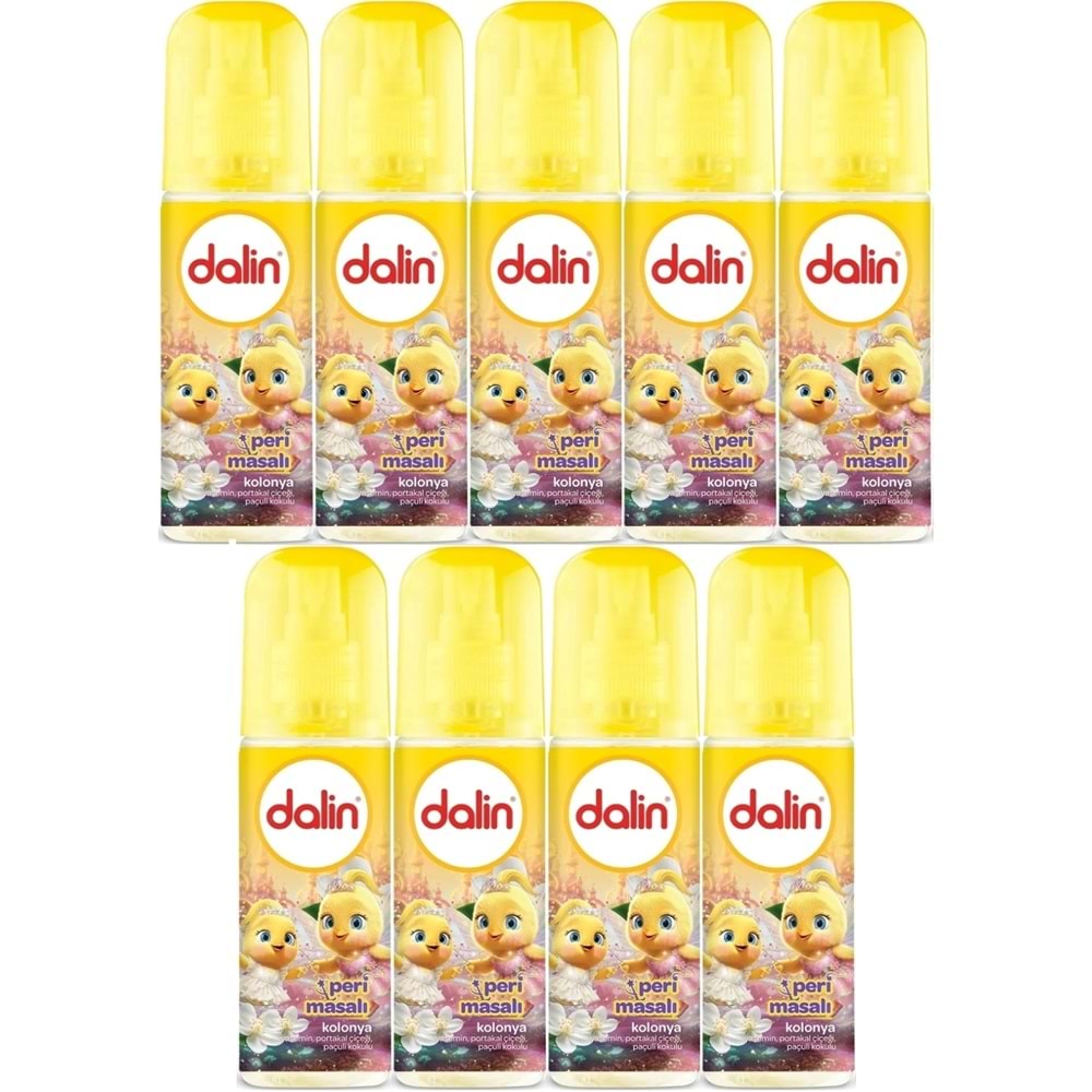 Dalin Bebek Kolonyası 150ML Peri Masalı (Yasemin-Portakal Çiceği-Paçuli Kokulu) (9 Lu Set)