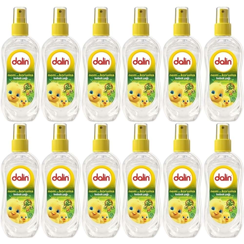 Dalin Bebek Yağı 200ML Sprey Nem ve Koruma (12 Li Set)