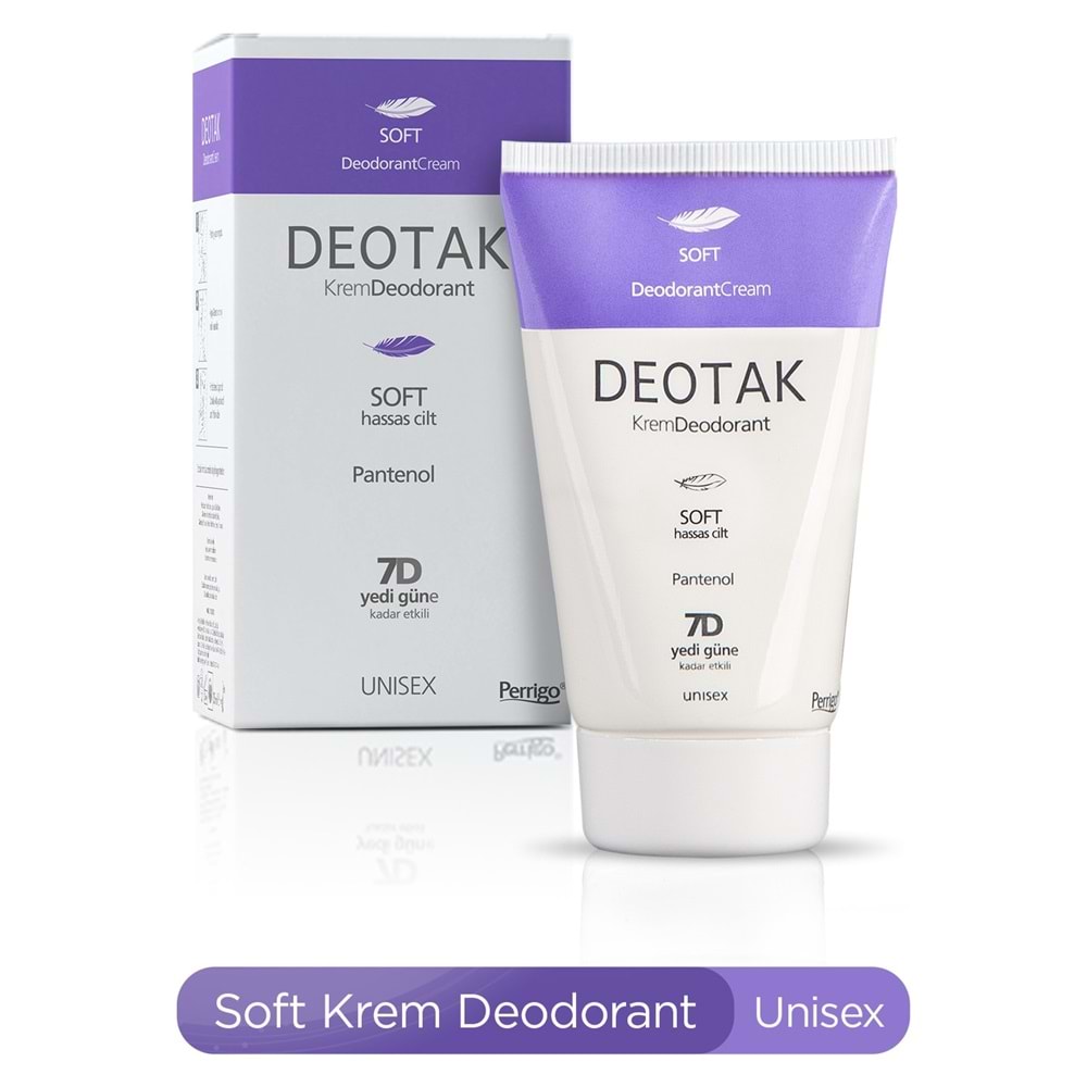 Deotak Krem Deodorant Unisex 35ML (Normal Cilt/Mentol/Hassas/Çay Ağacı Yağı) Karma (12 Li Set)