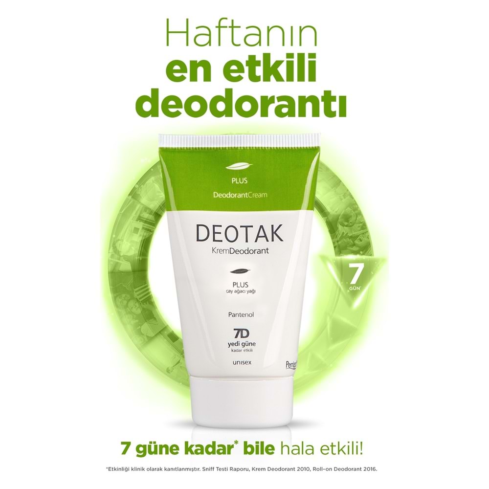Deotak Krem Deodorant Unisex 35ML (Normal Cilt/Mentol/Hassas/Çay Ağacı Yağı) Karma (12 Li Set)
