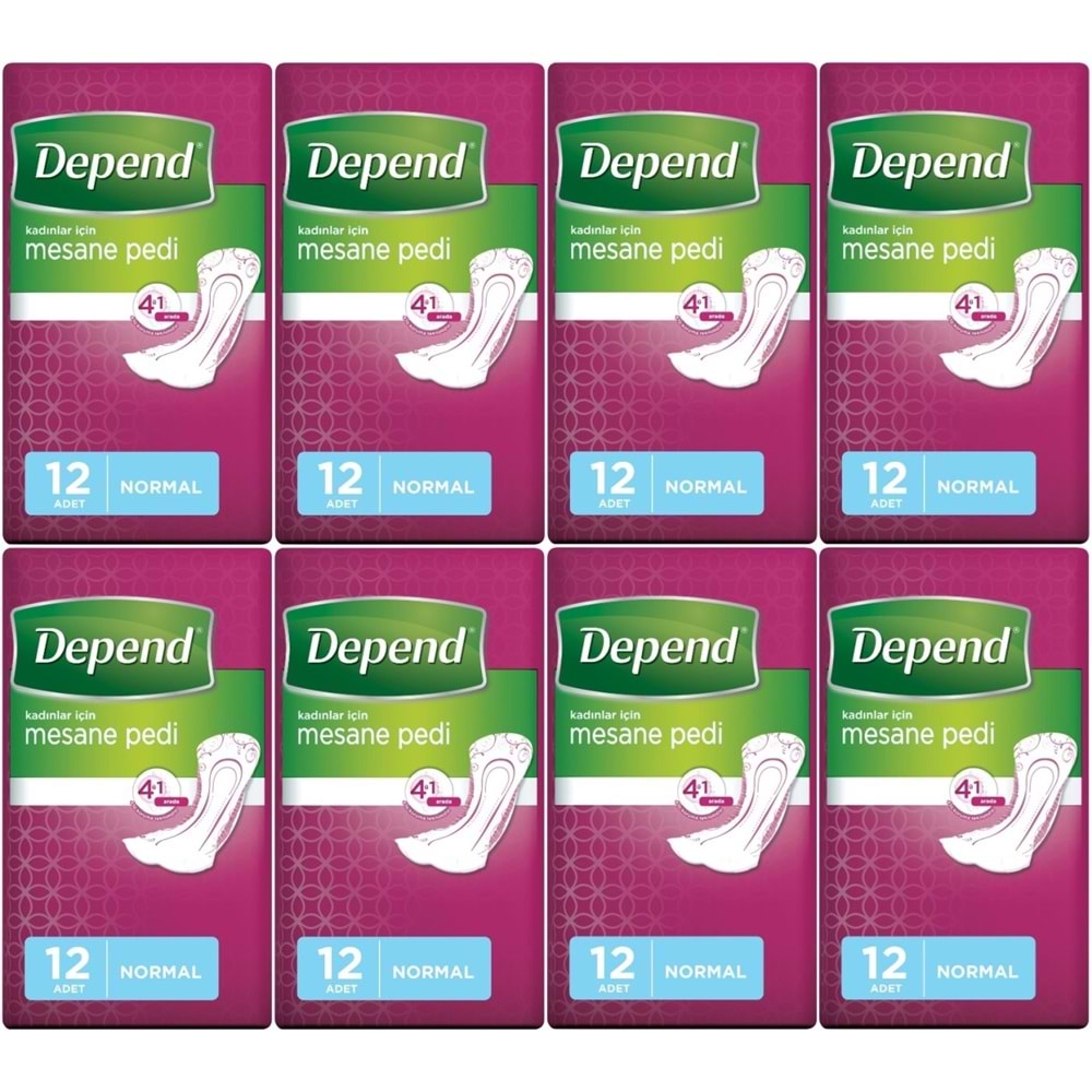 Depend Mesane Pedi Kadın Normal 96 Adet