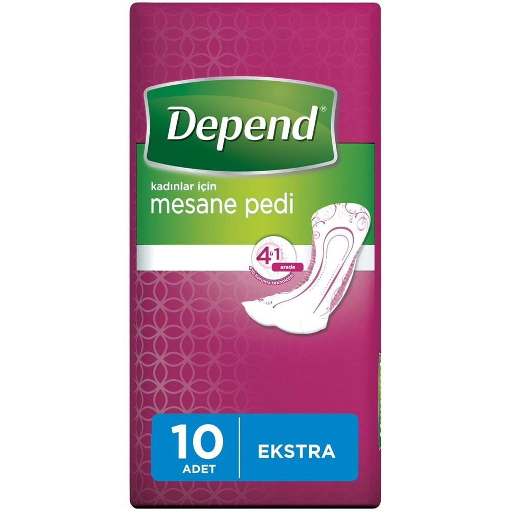 Depend Emici Külot Lohusa Pedi XL - Kadın (10 Adet)+Mesane Pedi Kadın Ekstra (10 Lu) 4 Lü Set