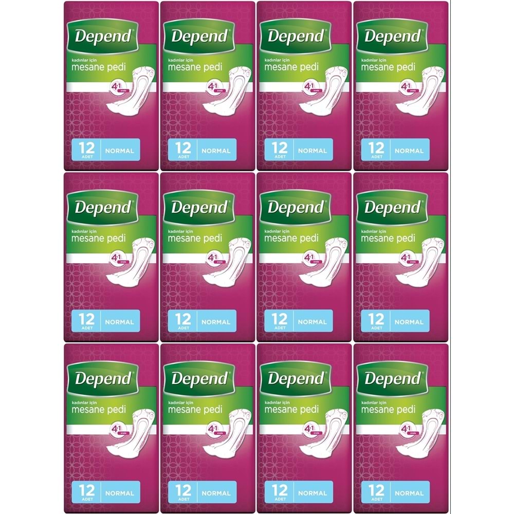 Depend Mesane Pedi Kadın Normal 144 Adet