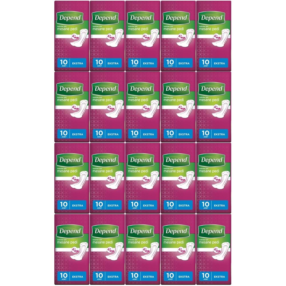 Depend Mesane Pedi Kadın Ekstra 200 Adet