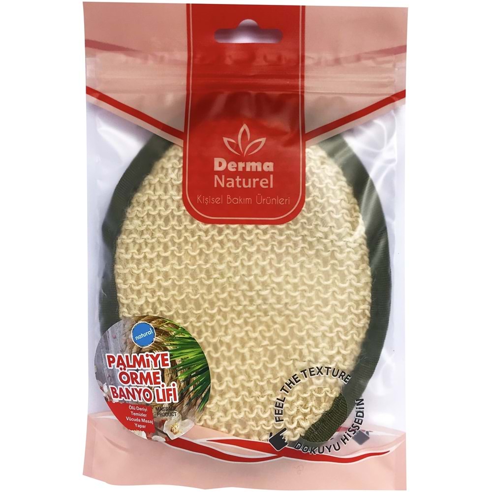 Derma Naturel Örme Banyo Yüz Lifi (15*24CM) MS-02 (4 Lü Set)