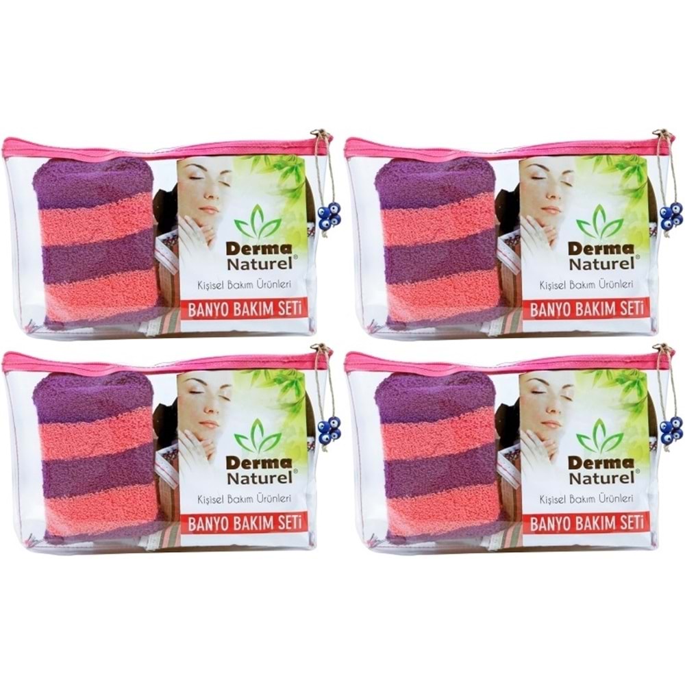 Derma Naturel Banyo Bakım Seti 4 Parça (4 Lü Set)