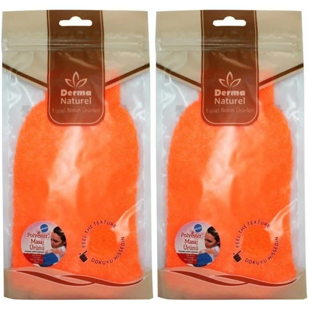 Derma Naturel Banyo Eldiveni Renkli MS-05 (2 Li Set)