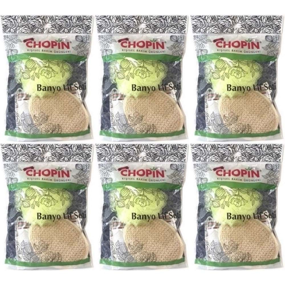 Derma Naturel Chopin Lif Seti (3 Parça) MS-18 (6 Lı Set)