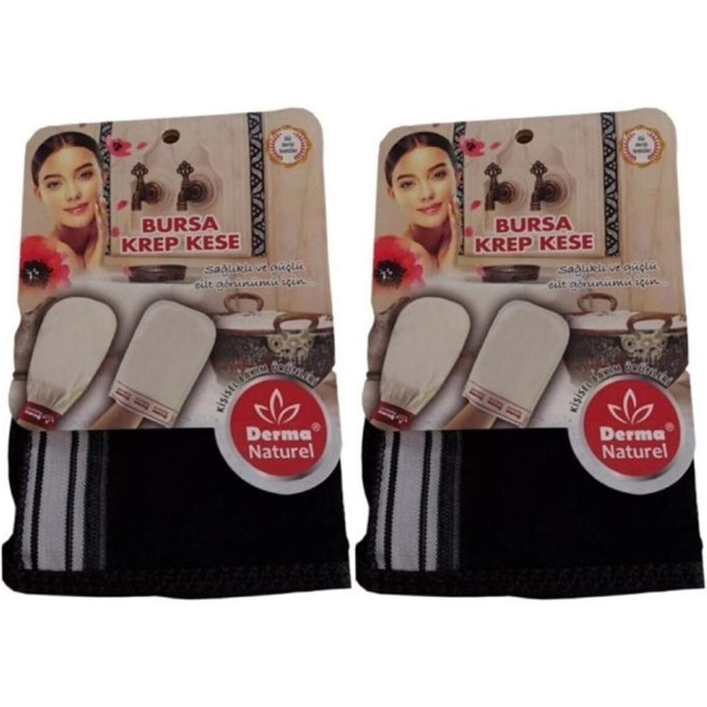 Derma Naturel Krep Kese - Siyah MS-28 (2 Li Set)
