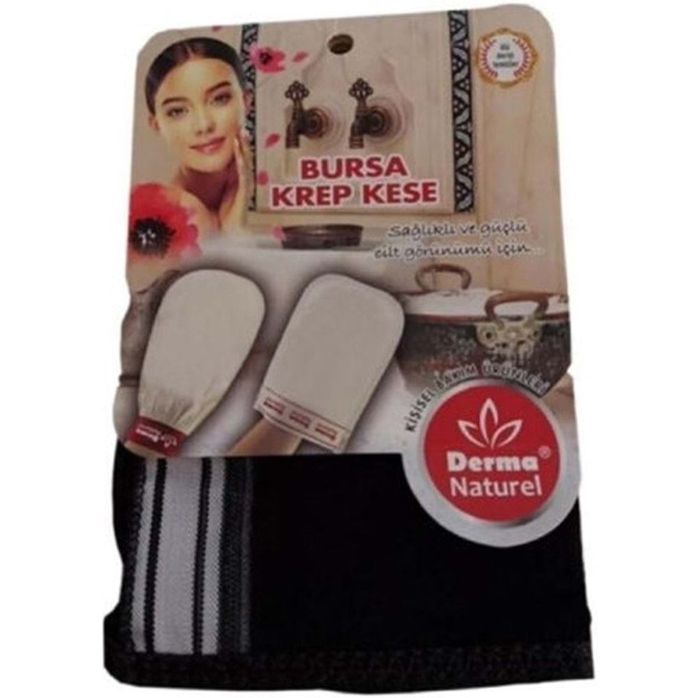 Derma Naturel Krep Kese - Siyah MS-28 (6 Lı Set)