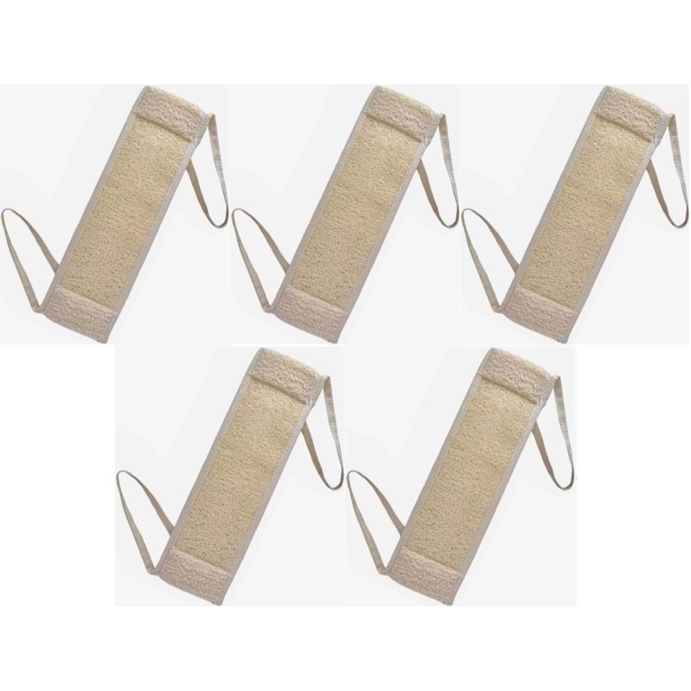 Derma Naturel Loofah İpli Kemer (Kabak) MS-12 (5 Li Set)