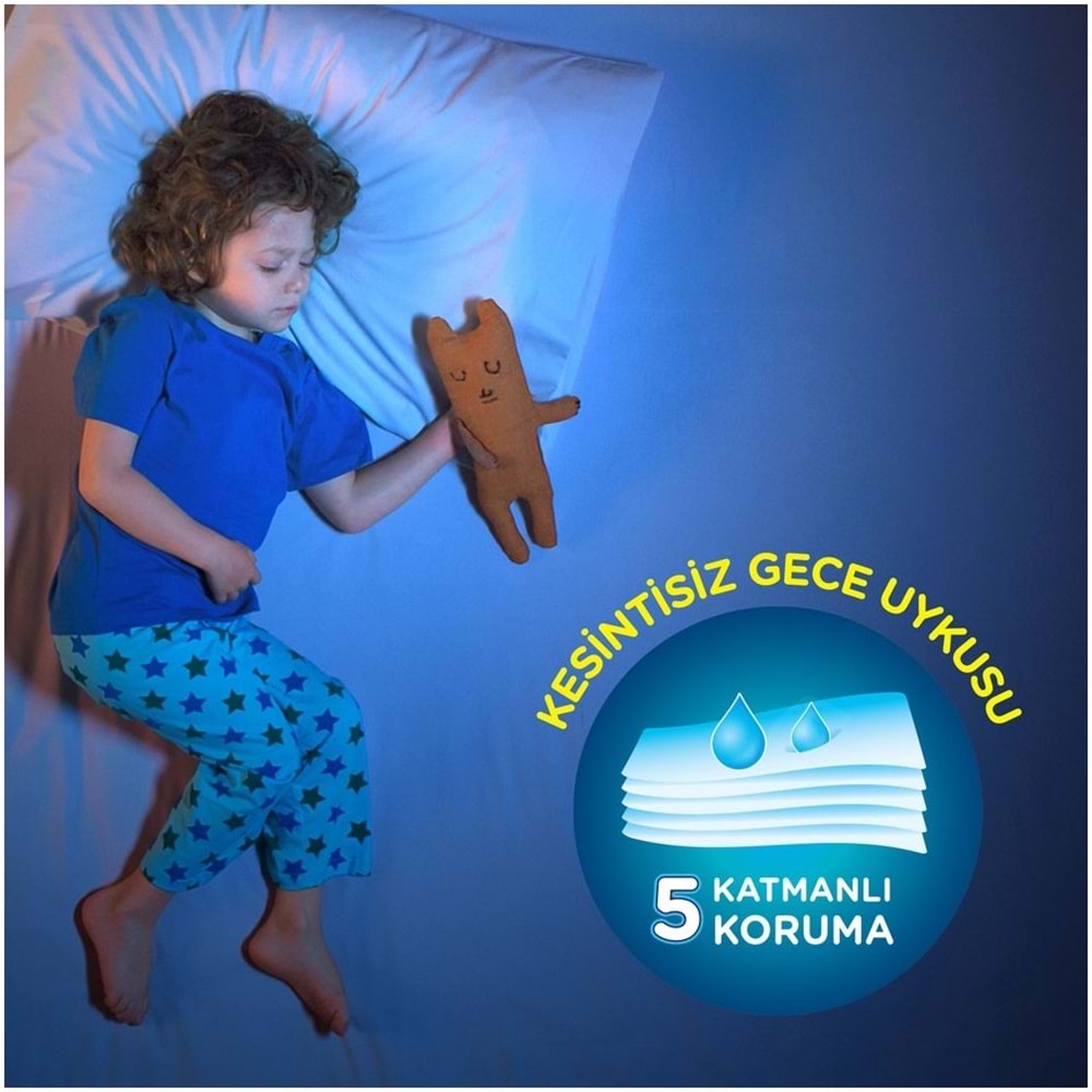 Drynites Emici Gece Külodu/Külot Bez Erkek 8-13Yaş 30-48KG Large 36 Adet 4PK*9 Alt Islatmalara Karşı