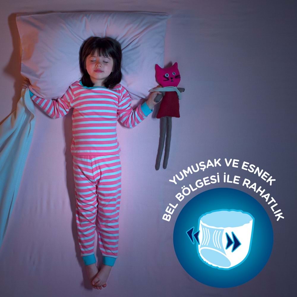 Drynites Emici Gece Külodu/Külot Bez Kız 4-7 Yaş 17-30 KG Large 20 Adet 2PK*10 Alt Islatmalara Karşı