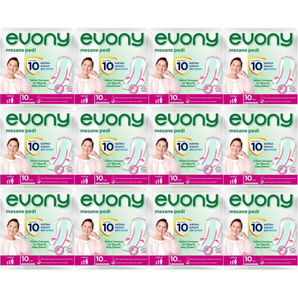 Evony Günlük Mesane Pedi Yoğun 120 Adet (12PK*10)