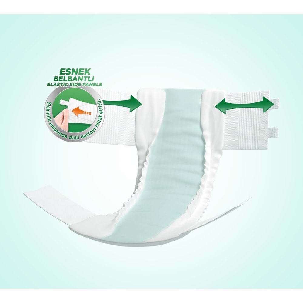 Evony Premium Yetişkin Bezi Bel Bantlı Tekstil Yüzey M - Orta - Medium 120 Adet