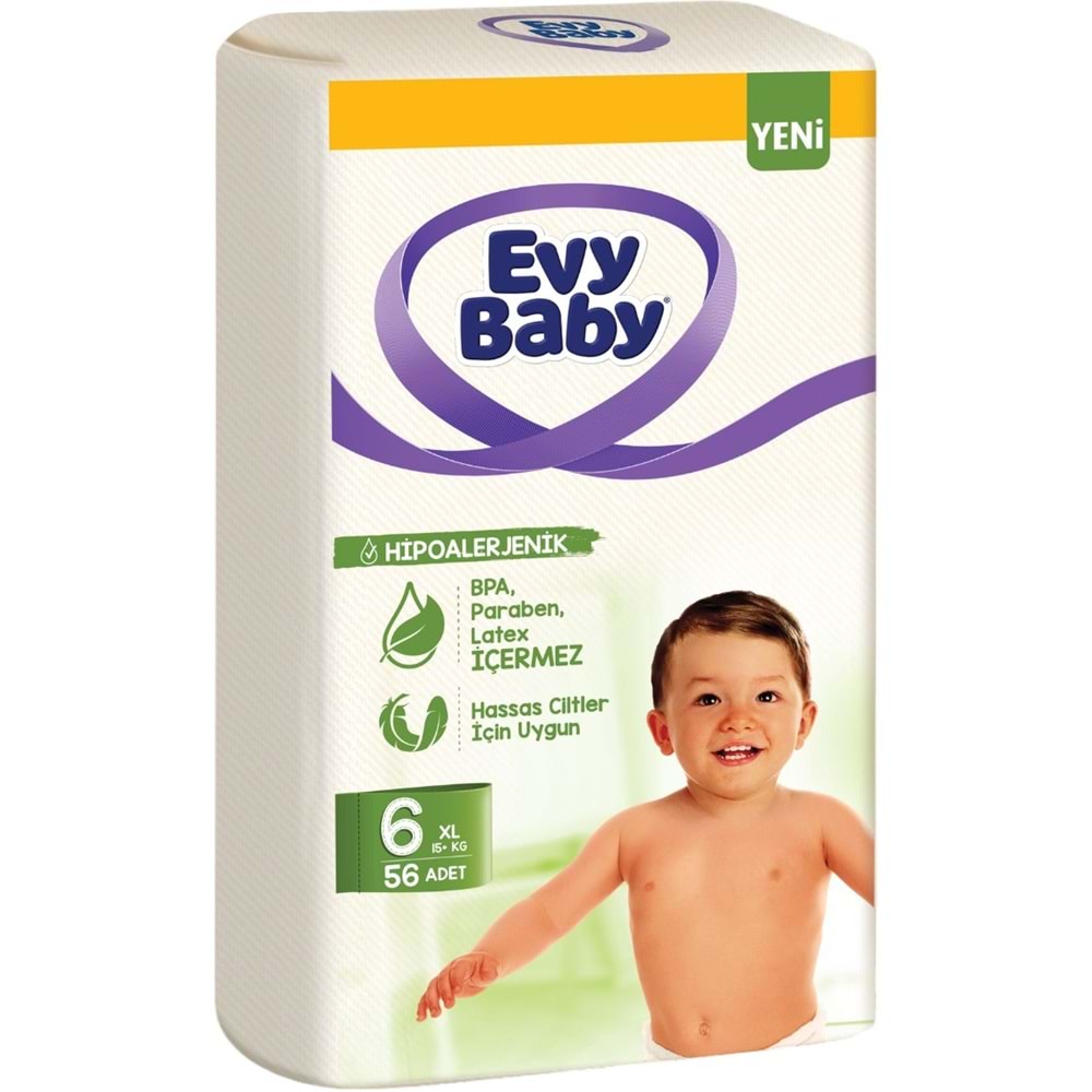 Evy Baby Bebek Bezi 6 Beden 15+ KG Ekstra large 336 Adet Ekstra Süper Fırsat Pk