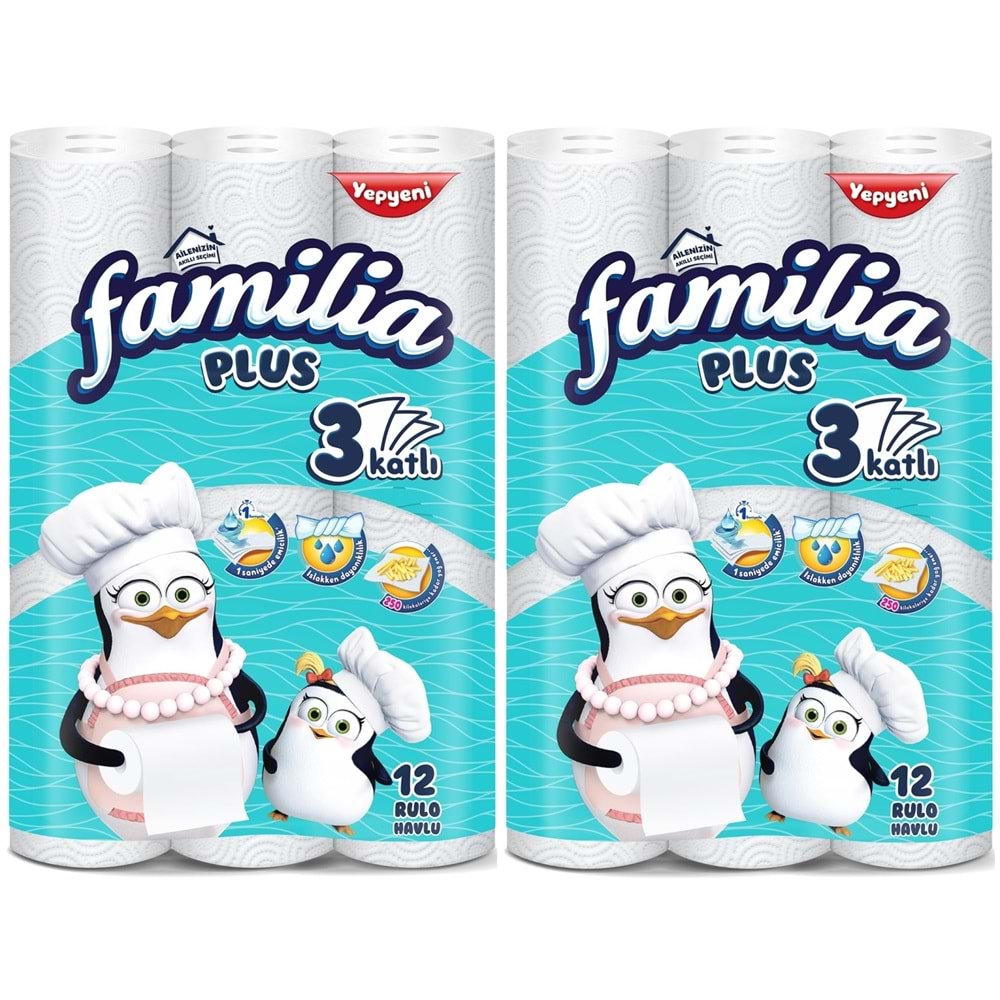 Familia Kağıt Havlu Plus 24 Lü Pk (3 Katlı) (2PK*12)