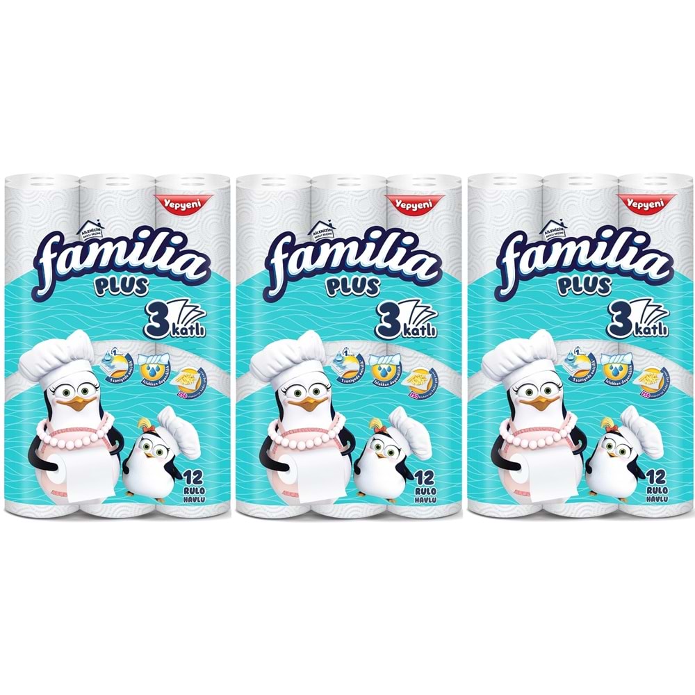 Familia Kağıt Havlu Plus 36 Lı Pk (3 Katlı) (3PK*12)