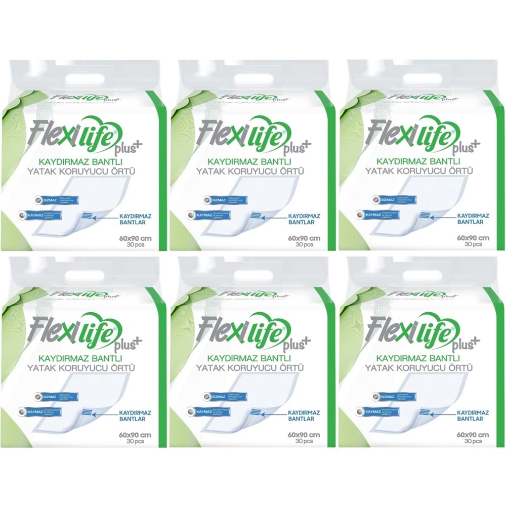 Flexi Life Yetişkin Alt Açma Yatak Koruyucu Örtü 60*90CM 180 Adet Kaydırmaz