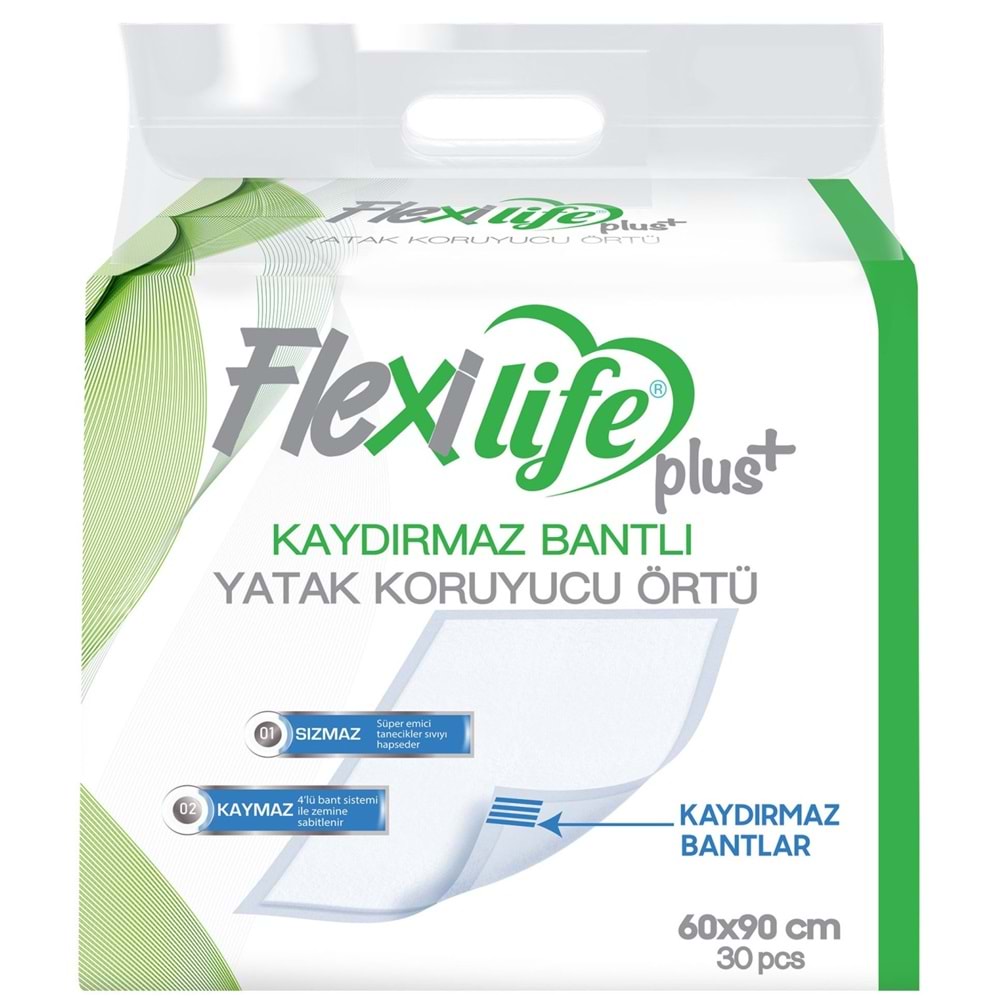 Flexi Life Yetişkin Alt Açma Yatak Koruyucu Örtü 60*90CM 180 Adet Kaydırmaz