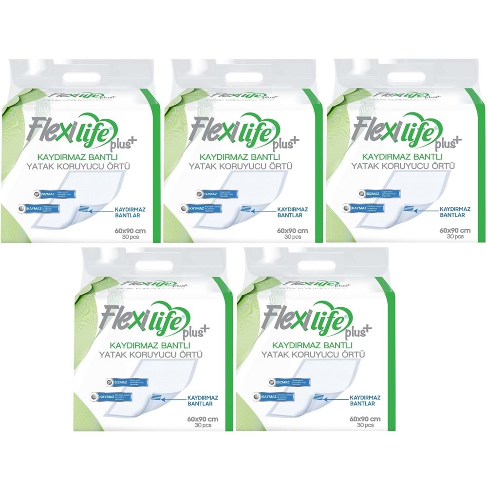 Flexi Life Yetişkin Alt Açma Yatak Koruyucu Örtü 60*90CM 150 Adet Kaydırmaz