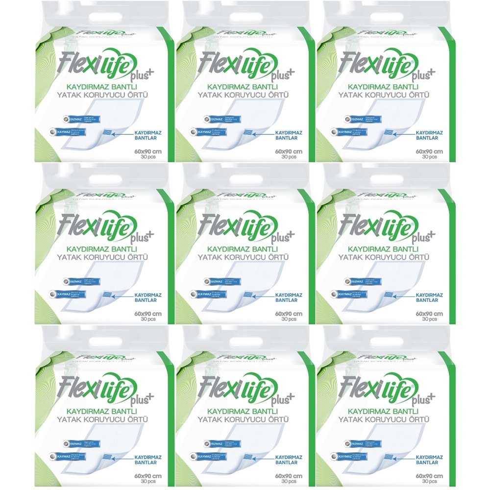 Flexi Life Yetişkin Alt Açma Yatak Koruyucu Örtü 60*90CM 270 Adet Kaydırmaz