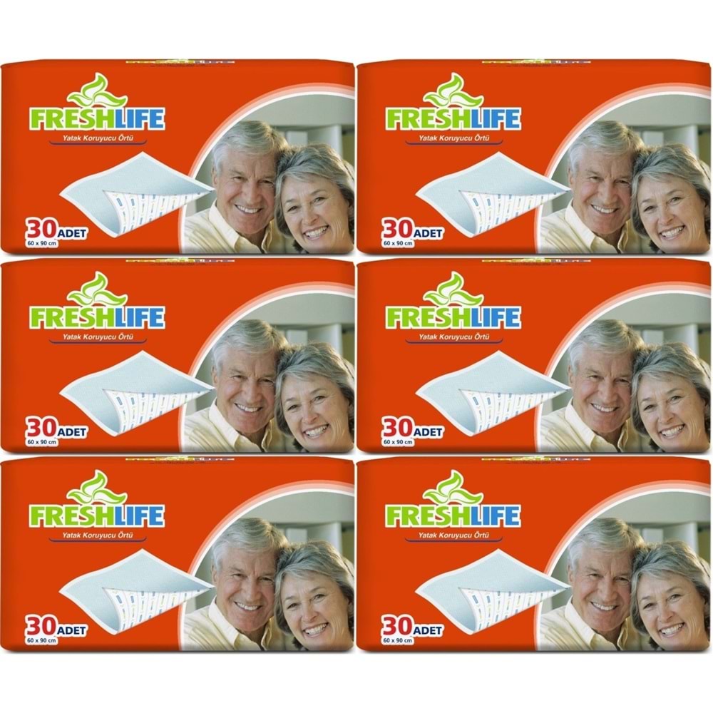 FreshLife Yetişkin Yatak Koruyucu 60*90CM 180 Adet (6PK*30)