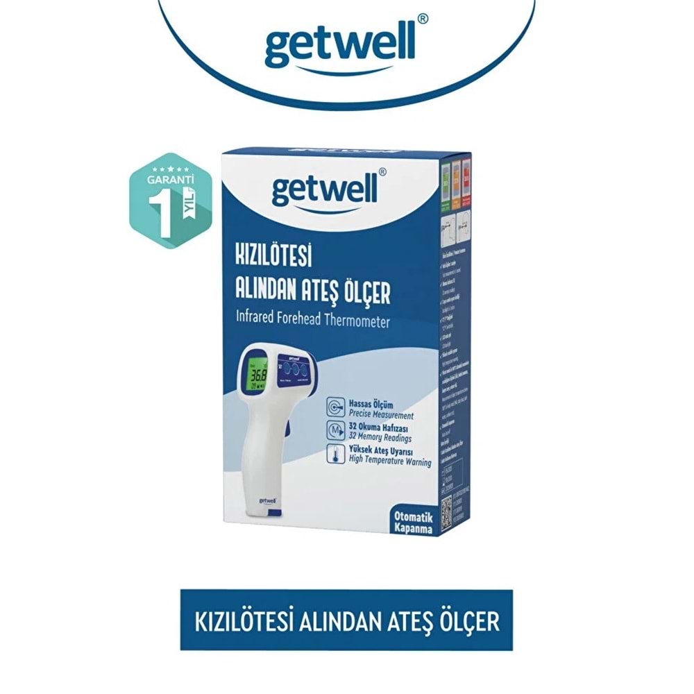 Getwell (Avantaj Pk 1) Ateş Ölçer Kızıl Ötesi Alından - Temassız / Mesh Nebulizatör Şarjlı