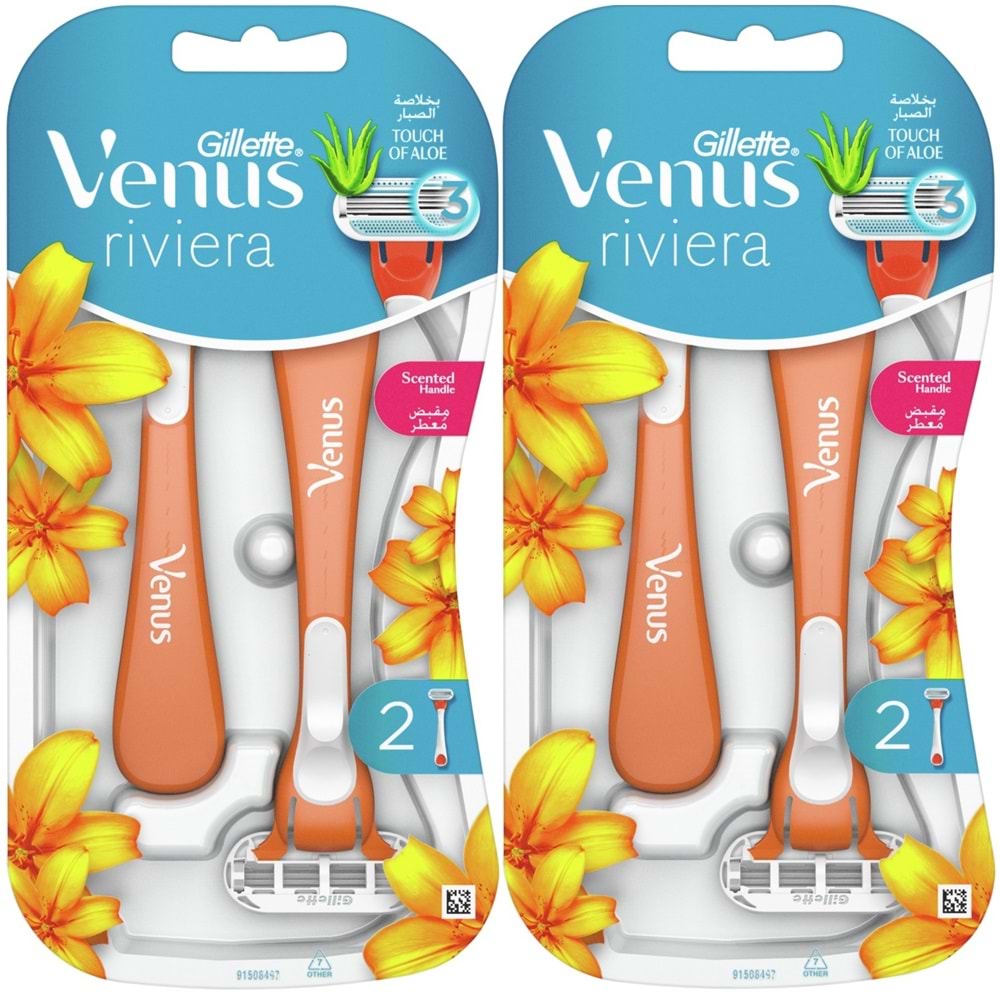 Gillette Venus Riviera Kullan At Kadın Tıraş Bıçağı 4 Lü Set (2PK*2)