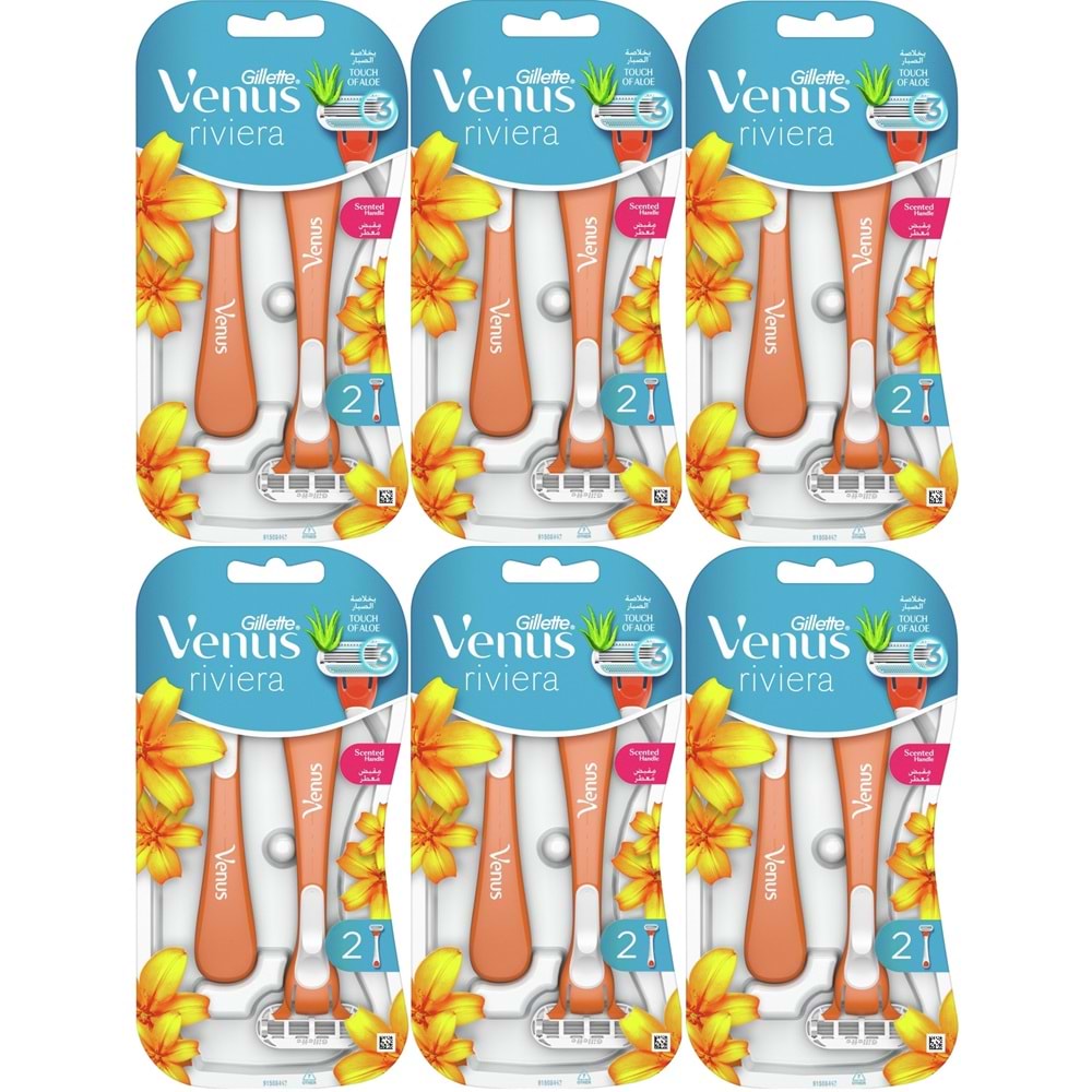 Gillette Venus Riviera Kullan At Kadın Tıraş Bıçağı 12 Li Set (6PK*2)