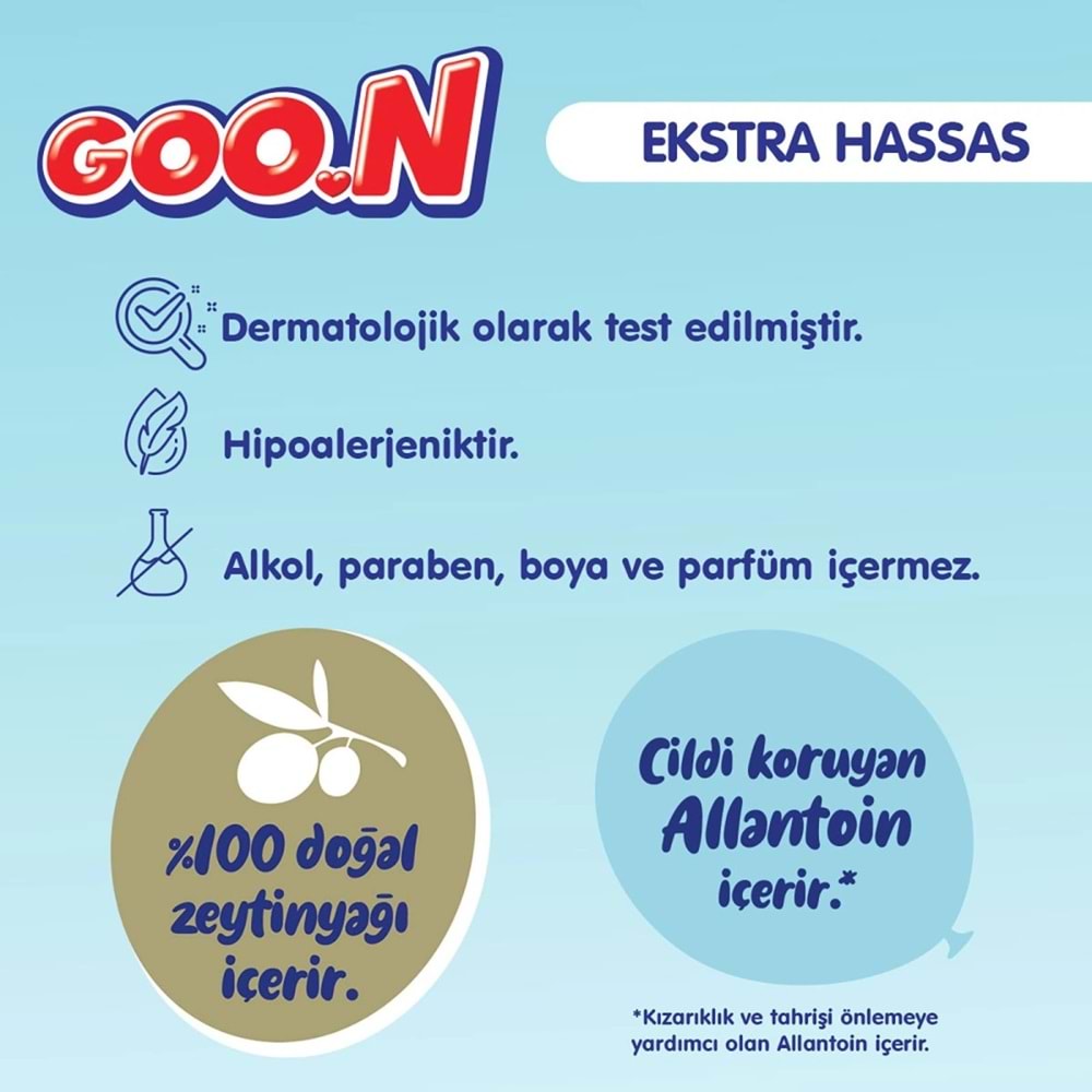 Goon Islak Havlu Mendil 56 Yaprak Sensitive Hassas Cilt 48 Li Set (16PK*3) 2688 Yaprak