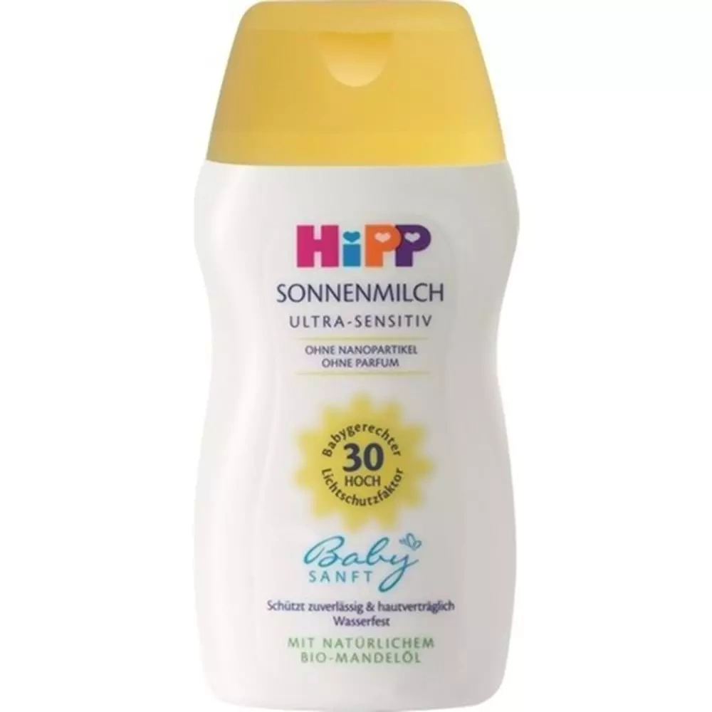 Hipp Babysanft Güneş Kremi -Yüz için Sonnen Gesıchtscreme 30 Faktör Ultra Sensıtıv 50ML (4 Lü Set)