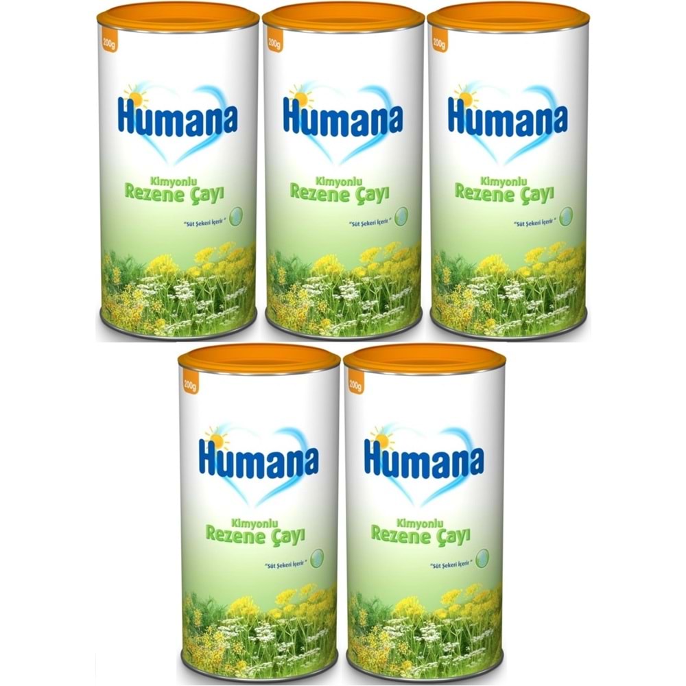 Humana Kimyonlu Rezene Bitki Çayı - Tozu 200GR (5 Li Set)