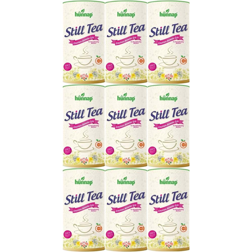 Hünnap Still Tea Emziren Anneler İçin Süt Arttırıcı İçecek 200GR (9 Lu Set)