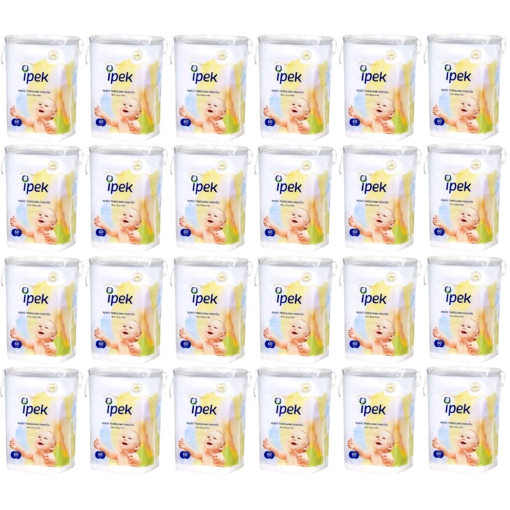 İpek Bebek Temizleme Pamuğu 1440 Adet (24Pk*60)