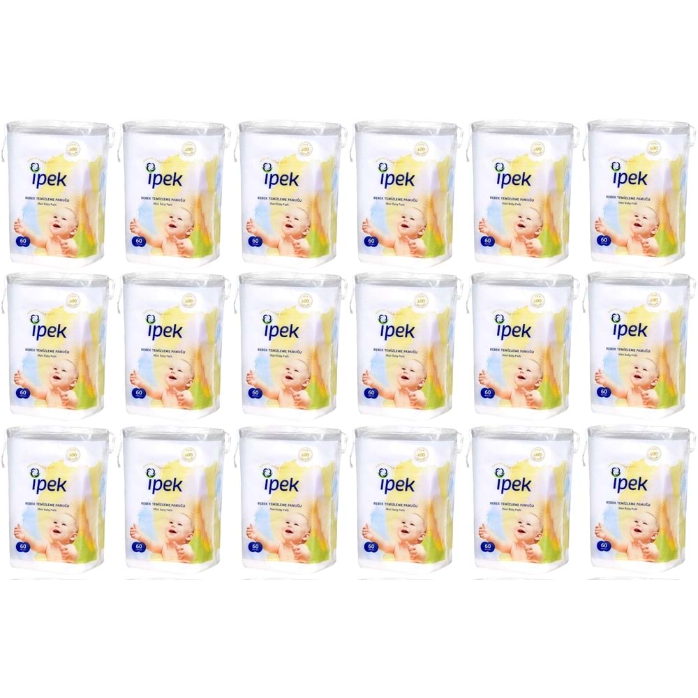 İpek Bebek Temizleme Pamuğu 1080 Adet (18Pk*60)