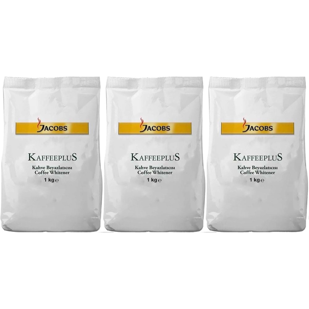 Jacobs Kaffeeplus Kahve Beyazlatıcısı / Süt Tozu 1KG (3 Lü Set)