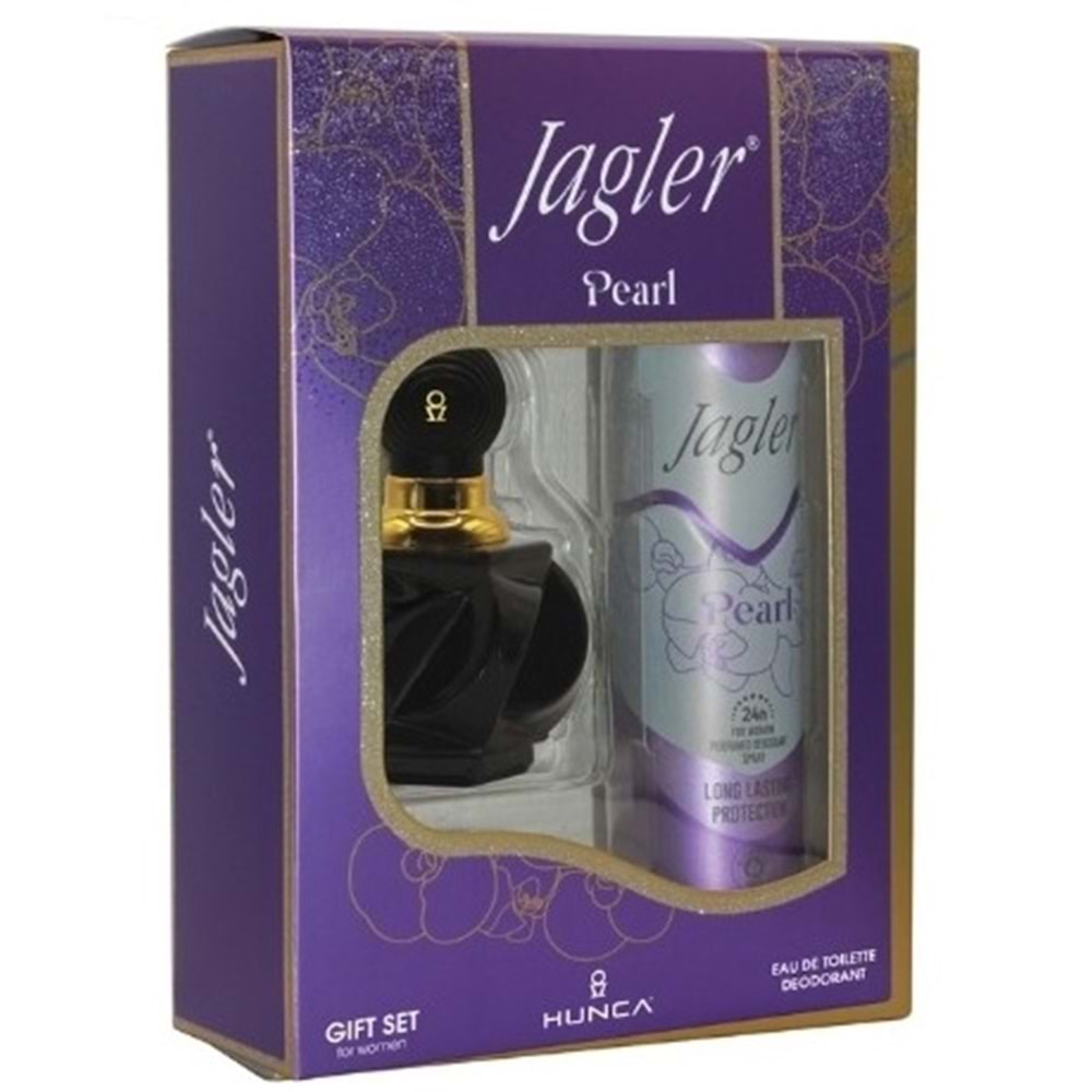 Jagler Parfüm Seti (Karma Set) Kadın 60ML Pearl + Deodorant / Erkek 90ML Hero + Deodorant