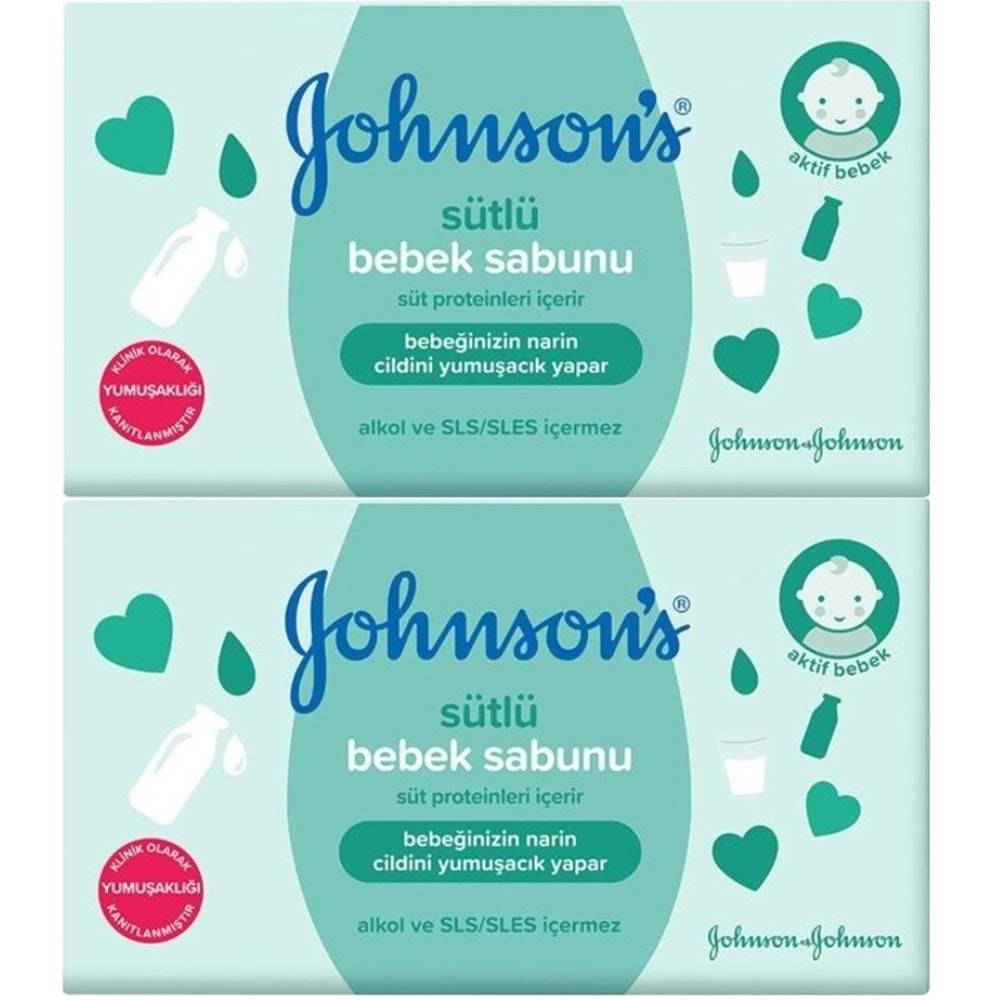 Johnsons Baby Bebek Sabunu 90Gr Sütlü (2 Li Set)