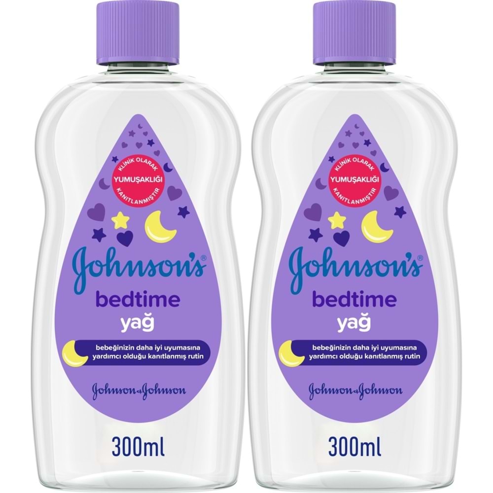 Johnsons Baby Bebek Yağı 300ML Bedtime (Uyku Rutini) (2 Li Set)