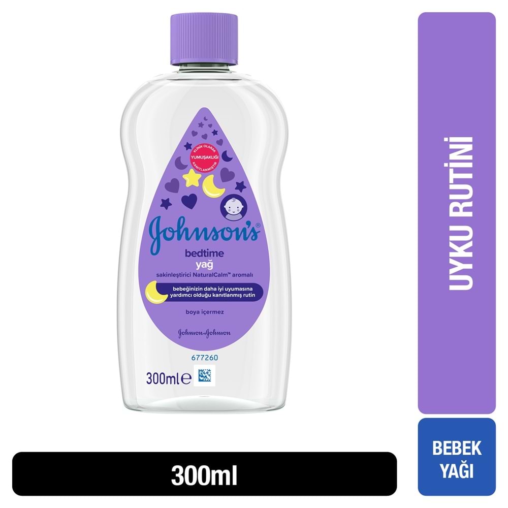 Johnsons Baby Bebek Yağı 300ML Bedtime (Uyku Rutini) (6 Lı Set)