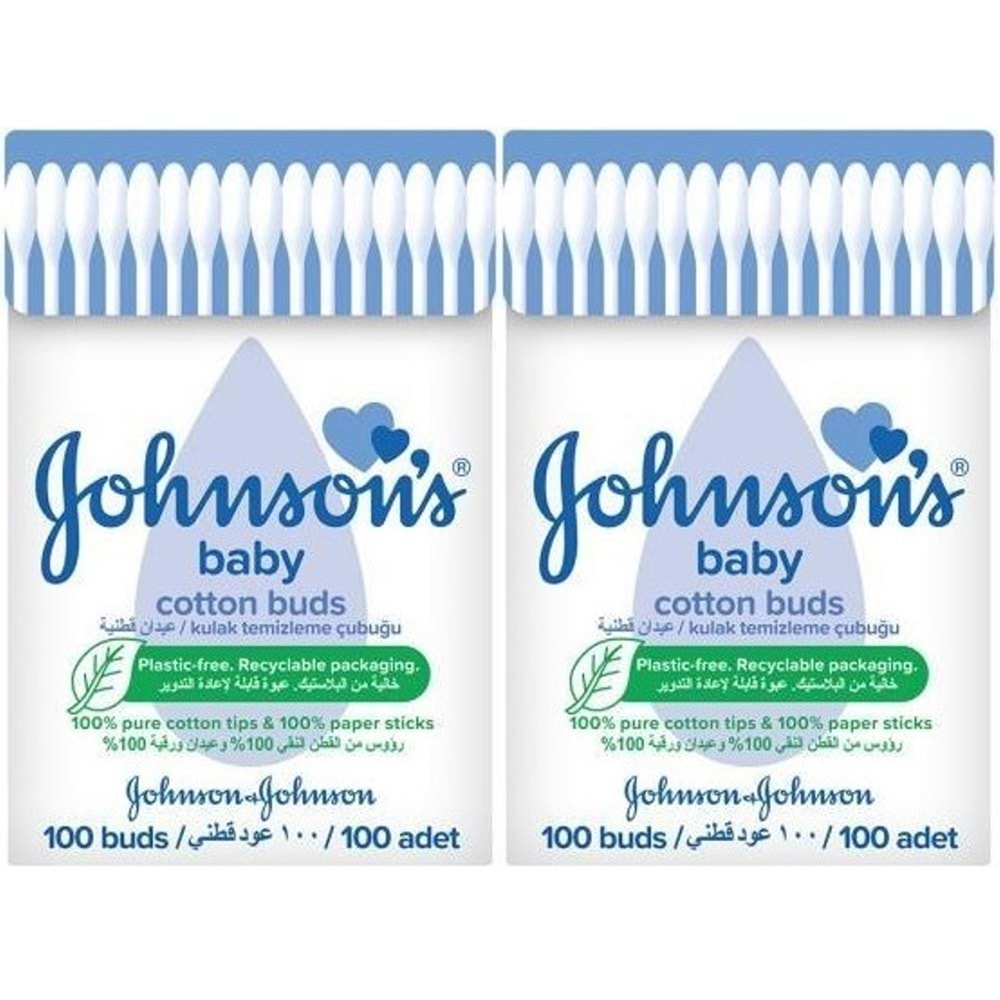 Johnsons Baby Kulak Temizleme Çubuğu 100 Adet (2 Li Set)