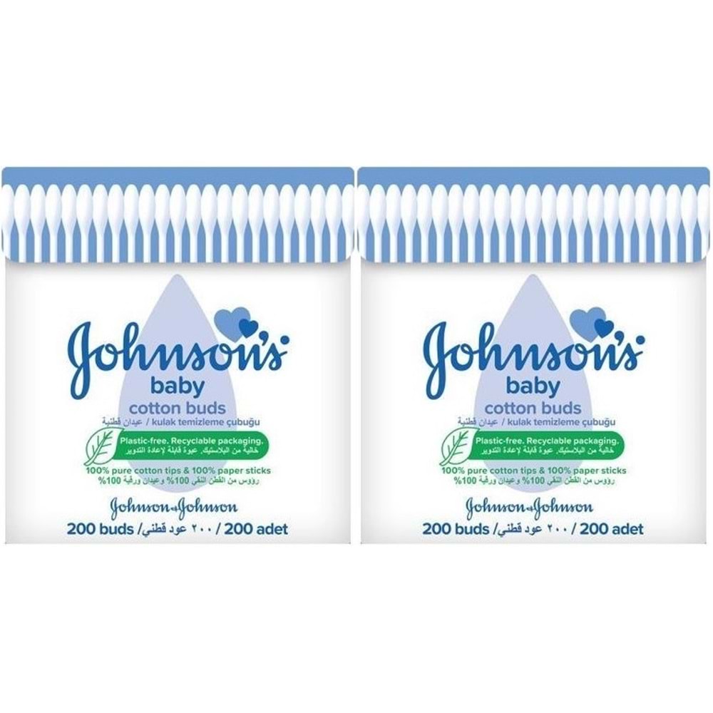 Johnsons Baby Kulak Temizleme Çubuğu 200 Adet (2 Li Set)