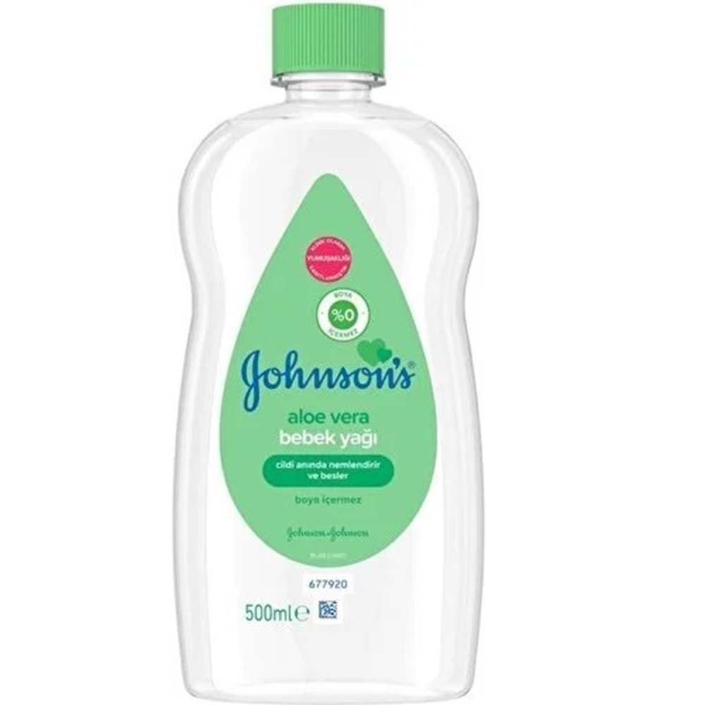 Johnsons Baby Bebek Yağı 500ML Aloe Vera (2 Li Set)