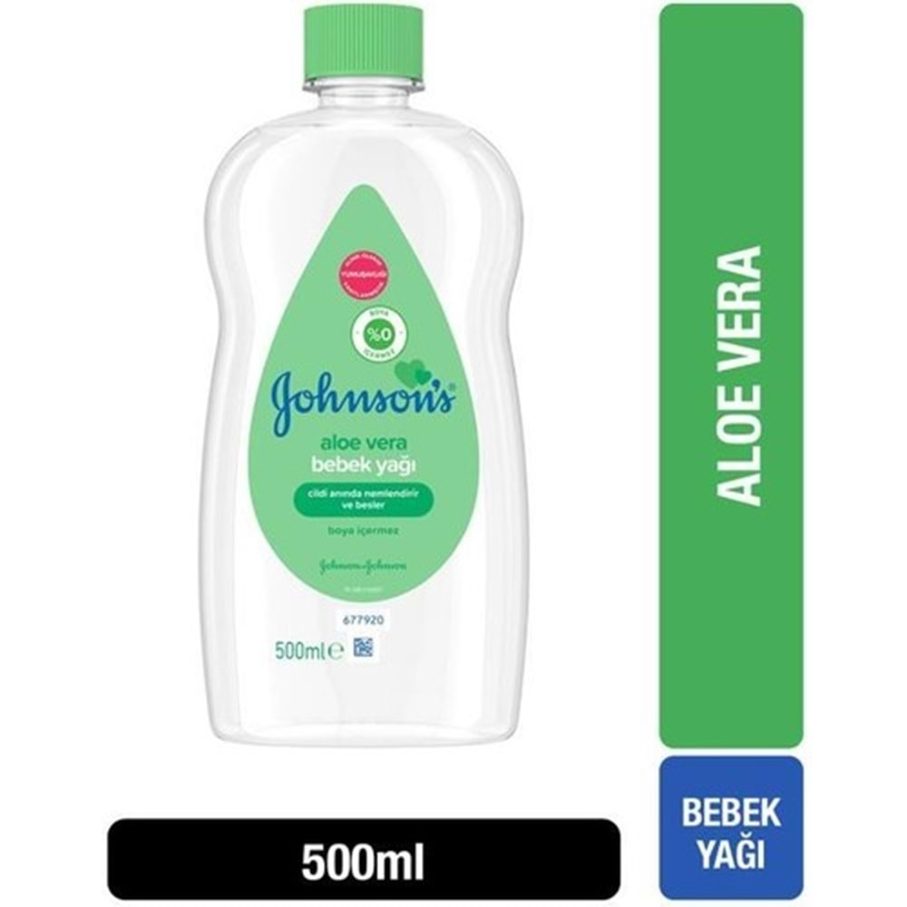 Johnsons Baby Bebek Yağı 500ML Aloe Vera (2 Li Set)