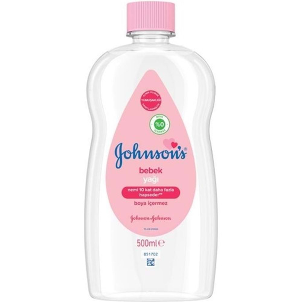 Johnsons Baby Bebek Yağı 500ML Nemlendirici (Pembe) (2 Li Set)