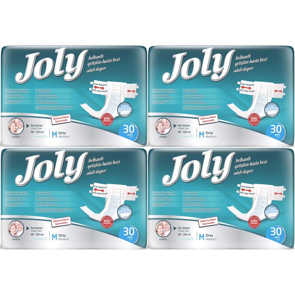 Joly Yetişkin Bezi Bel Bantlı M - Orta - Medium 120 Adet